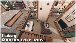 BLOXBURG Modern Loft Home Speedbuild  Roblox House Build [upl. by Ahsienad836]