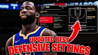 THESE ARE THE UPDATED BEST OFFENSIVE AND DEFENSIVE SETTINGS IN NBA 2K24 MyTEAM [upl. by Halbeib497]