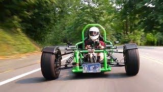 How is this Ninja 900Rpowered custom trike even legal [upl. by Luiza316]