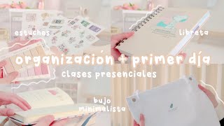 Organización minimalista para el regreso a clases  primer día [upl. by Apilef]