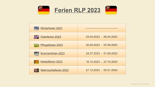 Ferien RLP 2023 [upl. by Marek346]