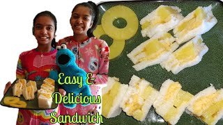 🍍Pineapple amp Cheese sweet SandwichAhmedabads famousDelicious RecipeQuick Party Appetizer Video [upl. by Bergstrom]