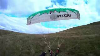 Paragliding Speedflying Hike amp Fly West Lomond Hill Scotland [upl. by Wahs]