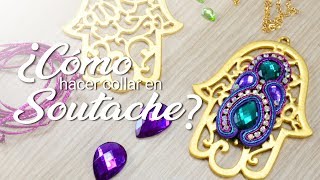 Cómo HACER collares con SOUTACHE 🌹 Tutorial de BISTERÍA [upl. by Ahrens728]