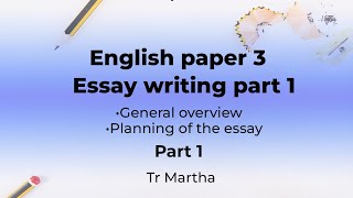 KCSE English Paper 3 How to write an essay [upl. by Aratnahs]