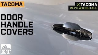 20162023 Tacoma Door Handle Covers Gloss Black Review amp Install [upl. by Zebe]