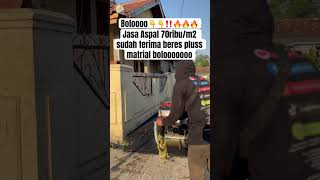 Jasa aspal 70ribum2 sudah terima beresjasa aspal bergaransi pengaspalan video shorts trend [upl. by Reidar]