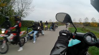 RIDEOUT  MEETING  WHEELIE  YAMAHA JOG RR [upl. by Harold]