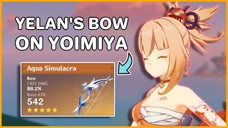 I used Yelans Bow on Yoimiya  Genshin Impact [upl. by Sinai]