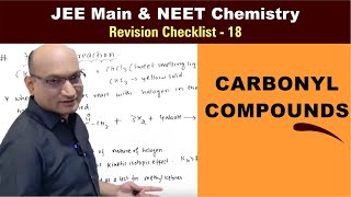 Carbonyl Compounds  Revision Checklist 18 for JEE amp NEET Chemistry [upl. by Decrem331]