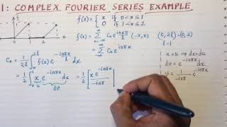 MM41 Complex Fourier series [upl. by Talanian639]