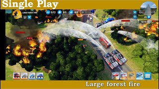 SingleLarge forest fire 공원 수풀 화재 emergencyhq emhq games [upl. by Otiragram369]