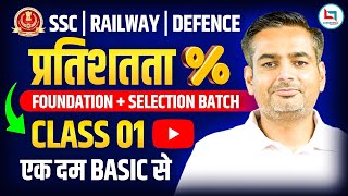 Percentage 1  Maths  Percentage Tricks in Maths  Percentage by Rakesh yadav Sir ssc [upl. by Rengaw]