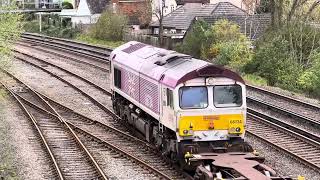 66734 Platinum Jubilee passing Totton Yard [upl. by Leinadnhoj]