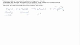 chem20 Solution Stoichiometry [upl. by Viccora]