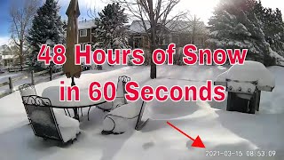 Heavy Snowfall  Colorado Snow Time Lapse [upl. by Nica]