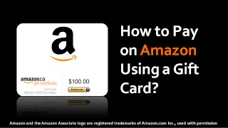 How to Pay on Amazon Using a Gift Card [upl. by Chuipek]