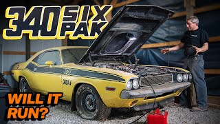 Barn Find 1970 Dodge Challenger TA 340 Six Pack Will it Run [upl. by Nnylyrehc]