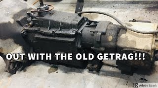 1st Gen Cummins Getrag 360 Transmission Removal amp Tips on Planning Your Build [upl. by Eekorehc]