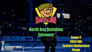 NB Battalion Entrance Game 6 2024 East Conference Finals v Oshawa [upl. by Stahl]