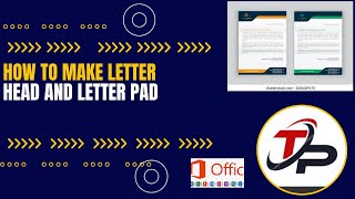 MS Word Tutorial How to Make Letterhead Design in Microsoft Word II TALLY POINT ACCOUNTING CLASSES [upl. by Bonita531]