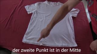 T Shirt zusammenlegen mal anders PoloShirt Haushalt und Wäsche [upl. by Einnaffit]