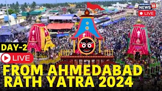 Rath Yatra In Ahmedabad LIVE  Ahmedabad Rath Yatra 2024 LIVE  Lord Jagannath Rath Yatra  N18L [upl. by Tiebold]