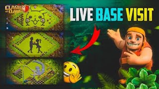 COC LIVE  NON STOP BASE VISITING 😋  Live Cwl Attacks 🥵  Th10 Legend Pushing 😇 [upl. by Ellehsal]