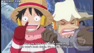 One Piece  Luffy flicks booger on Chopper HD [upl. by Elylrac]