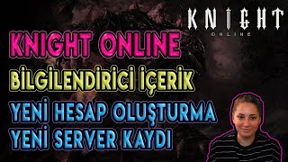 Knight Online Bilgi  Yeni Hesap Oluşturma ICS Aktif Etme SMS Doğrulama  Yeni Server Kaydı [upl. by Aynor580]