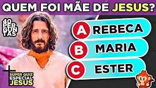 ✝️ 40 PERGUNTAS SOBRE JESUS CRISTO  Especial de Natal  Você conhece bem a bíblia quiz macaquiz [upl. by Keeryt]