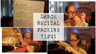 Dance Recital Packing Tips [upl. by Ahsyak]