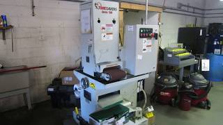 Timesavers Series 1100 Belt Sander  Grinder  Online Auction [upl. by Yeruoc]