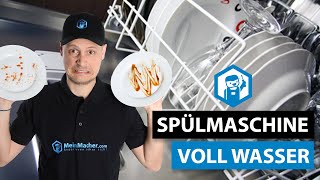 Wasser steht in der Spülmaschine  Ablauf Sieb und Pumpenrad kontrollieren  MeinMacher [upl. by Anaejer]