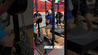 380lbs  180lbs Chains Accommodating Resistance Variant powerlifting motivation [upl. by Ahkeber]