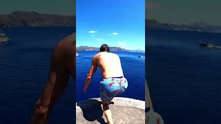 Rock Jump In Santorini [upl. by Werda]