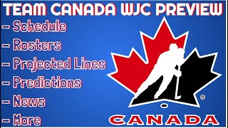 20232024 TEAM CANADA WORLD JUNIORS PREVIEW [upl. by Eiramrebma355]