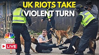 UK Protests LIVE FarRight AntiImmigration Riots Flare Across UK  Southport  UK Riots  N18G [upl. by Hultgren704]