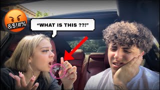 ANOTHER GIRLS LASHES IN MY CAR PRANK She Cried [upl. by Karlan]