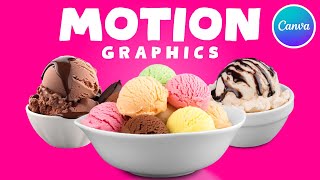 Motion Graphics Tutorial in Canva  Animation Promo Video [upl. by Tereb]