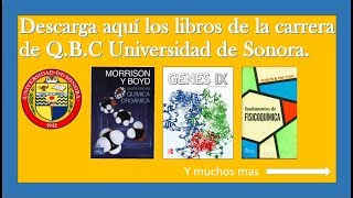 Descargar libros gratis para la carrera QBC Universidad de Sonora [upl. by Nebe]