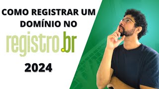 ✅ Registrobr Como Registrar um Domínio e Configurar o DNS em 2024 [upl. by Fronia]