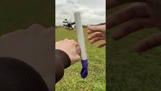 New innovative slingshot made of PVC pipe and balloon slingshot experiment bamboo [upl. by Short]