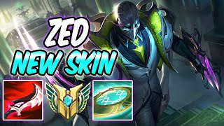 DEBONAIR ZED  NEW AMAZING SKIN MID GAMEPLAY  Best Build amp Runes Season 12  League of Legends [upl. by Kcirej842]