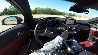 KIA Stinger GT First Track Test Mallorca [upl. by Ysak]