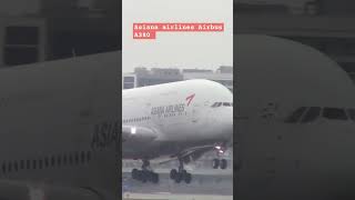 Asiana airlines Airbus A380 landing at LAX Airport seattleflights asianaairlines laxairport [upl. by Odnalro]