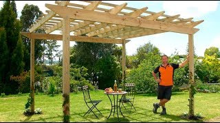 How to Build a Pergola  Mitre 10 Easy As DIY [upl. by Regen]