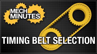 TIMING BELTS amp PULLEYS PT 1 BELT SELECTION  MECH MINUTES  MISUMI USA [upl. by Rma399]