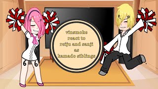 Vinsmoke react to reiju and sanji as kamado siblings [upl. by Nevaed]