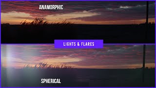 Anamorphic vs Spherical Lens — Flares and Lights [upl. by Nnilsia]